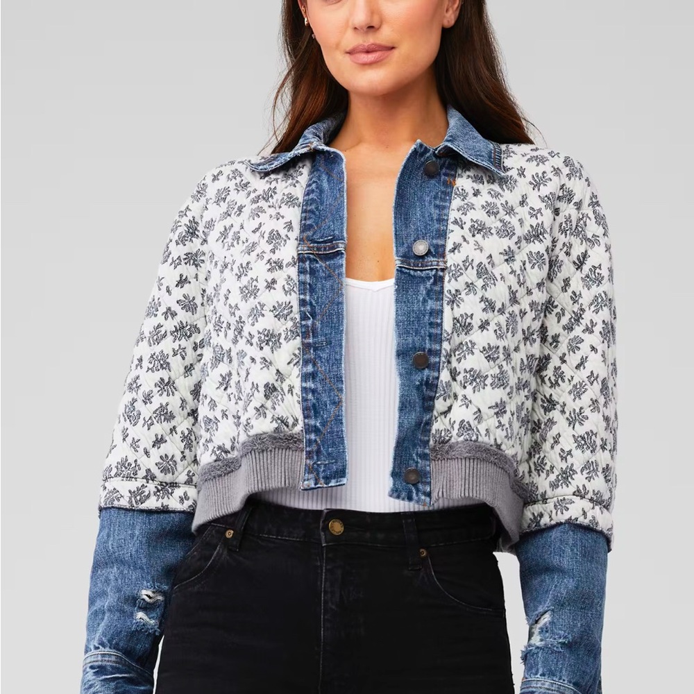 Free People Ditsy Denim Jacket